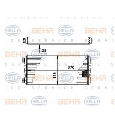 Радиатор отопителя BEHR