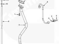 Трубопроводы турбокомпрессора Cummins ISX